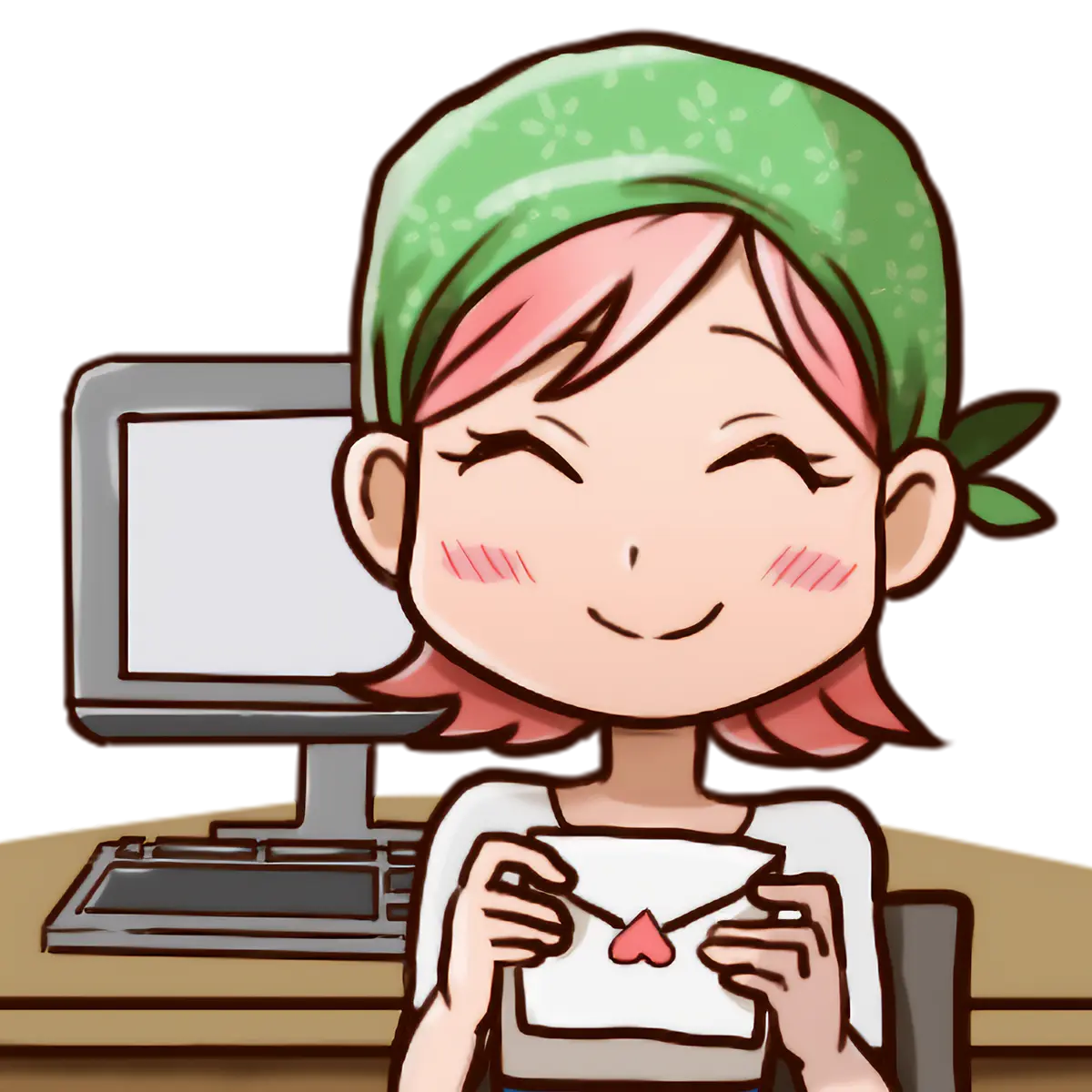 peche 広報 ももか プロフィールイラスト