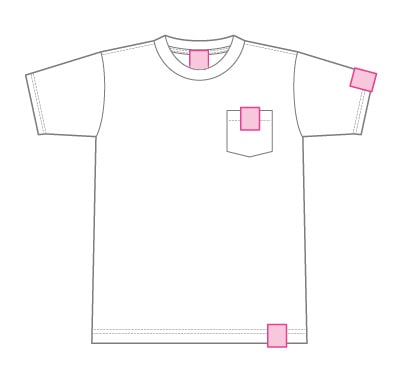 ネームタグの仕上加工(ブックエンドホールド)