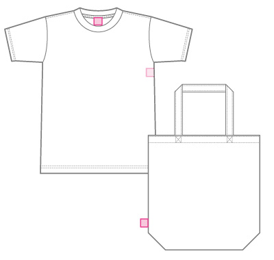 ネームタグの仕上加工(センターホールド)
