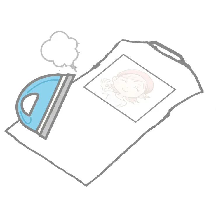 ゼッケンにアイロンで熱転写印刷