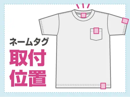 ネームタグの取付位置