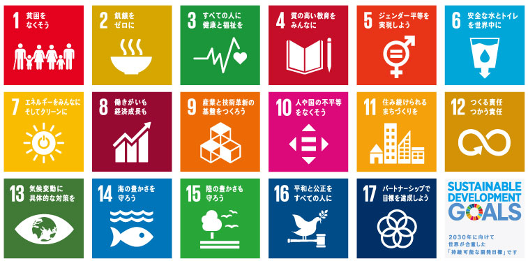 SDGsの17の目標